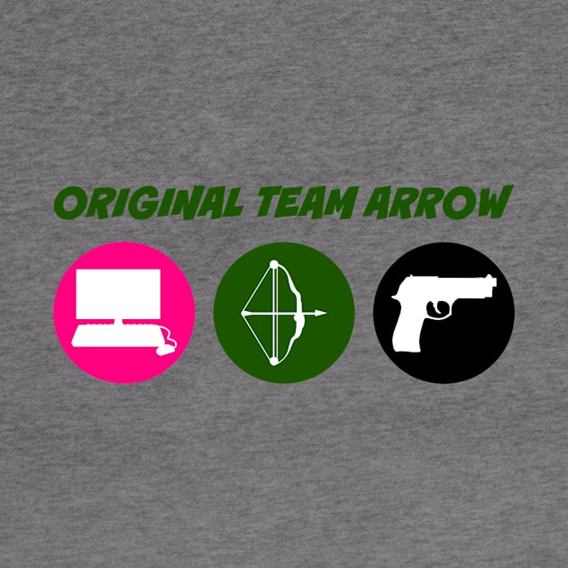 Original Team Arrow - Colorful Symbols - Weapons - Horizontal Version by FangirlFuel